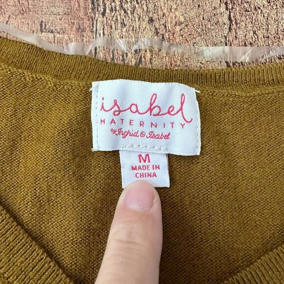 Isabel Maternity Brown long sleeve tshirt women's medium - Picture 2 of 8